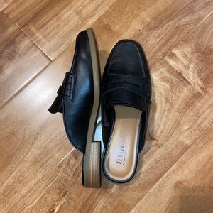 A.n.a. Slip On Black Loafers Faux Leather Business Casual Work Office Classy
